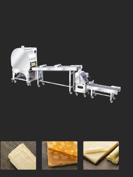 Automatic Spring Roll and Samosa Pastry Sheet Machine - ANKO Automatic Spring Roll Wrapper and Samosa Pastry Sheet Machine
